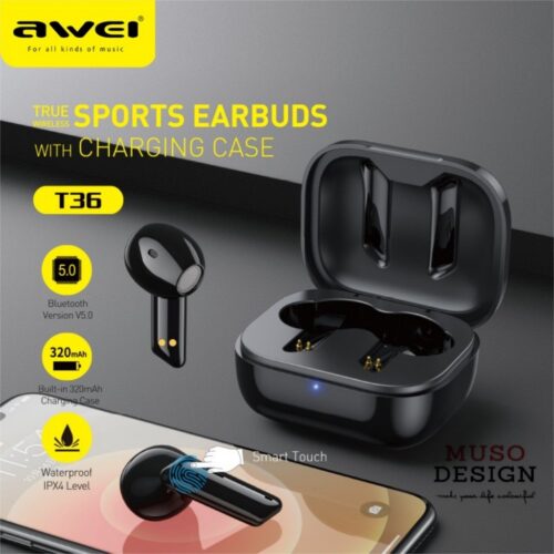 Auriculares Bluetooth Computech Awei T36