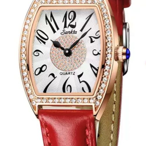 Reloj Lige Cuero Rojo 2024 model 004