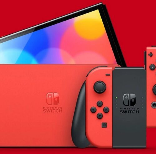 Nueva Nintendo Switch Oled Mario Roja